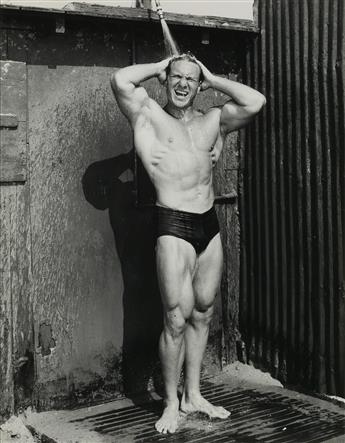 BRUCE BELLAS (BRUCE OF L.A.) (1909-1974) A selection of 40 studio and beach photographs of hunky bodybuilders.